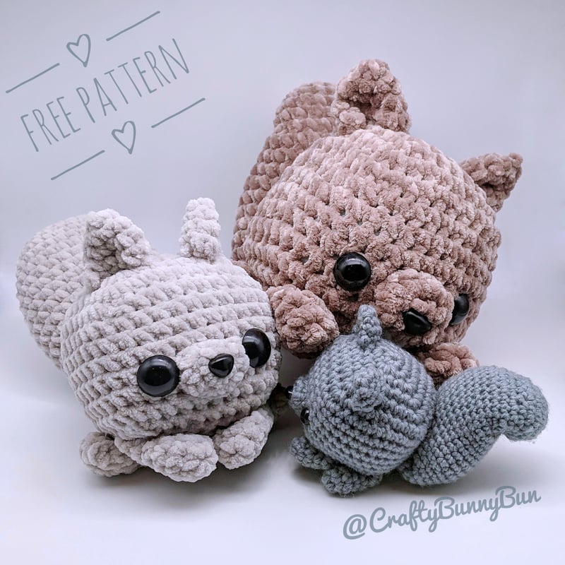 Little Cube Squirrel Amigurumi Pattern