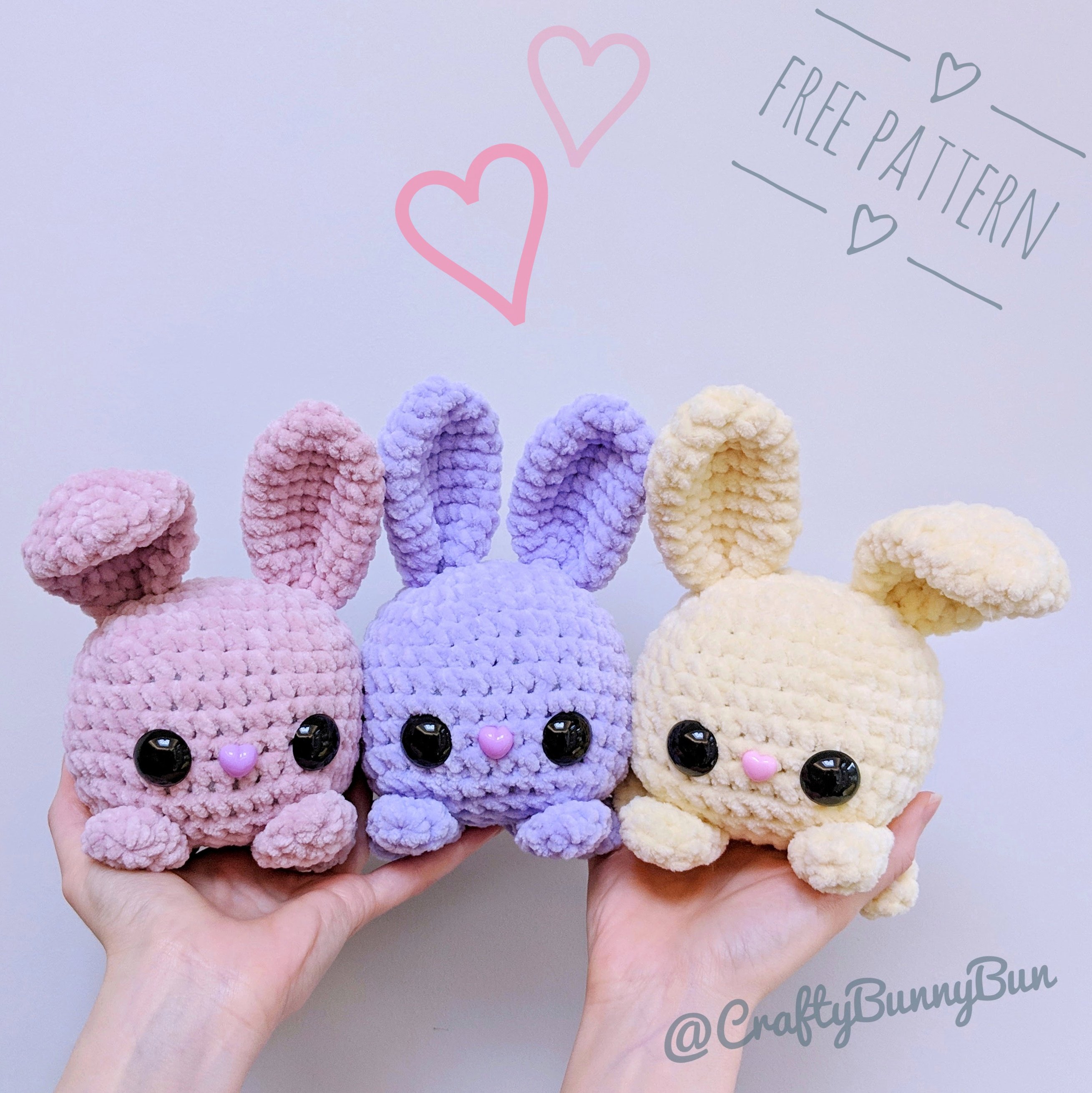 Free Crochet Bunny Pattern - Easy Amigurumi Bunny for Beginners